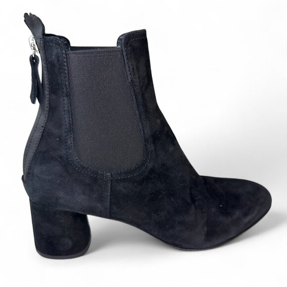 AGL Women's Lisette Almond Toe Mid Heel Stretch Booties EU 38.5 Black - Picture 10 of 16